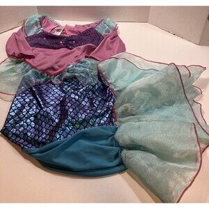 Morph Kids Little Girls Mermaid Princess Halloween Costume Dress Size Med